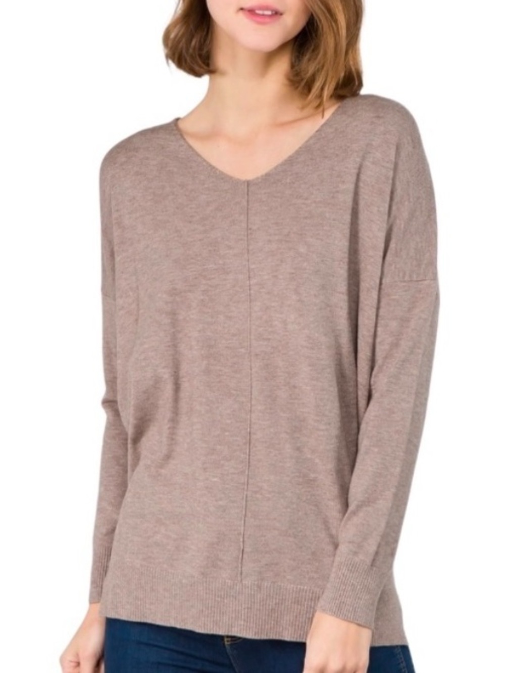 DREAMERS Knit Oversized Heather Tan Sweater M/L Nordstrom